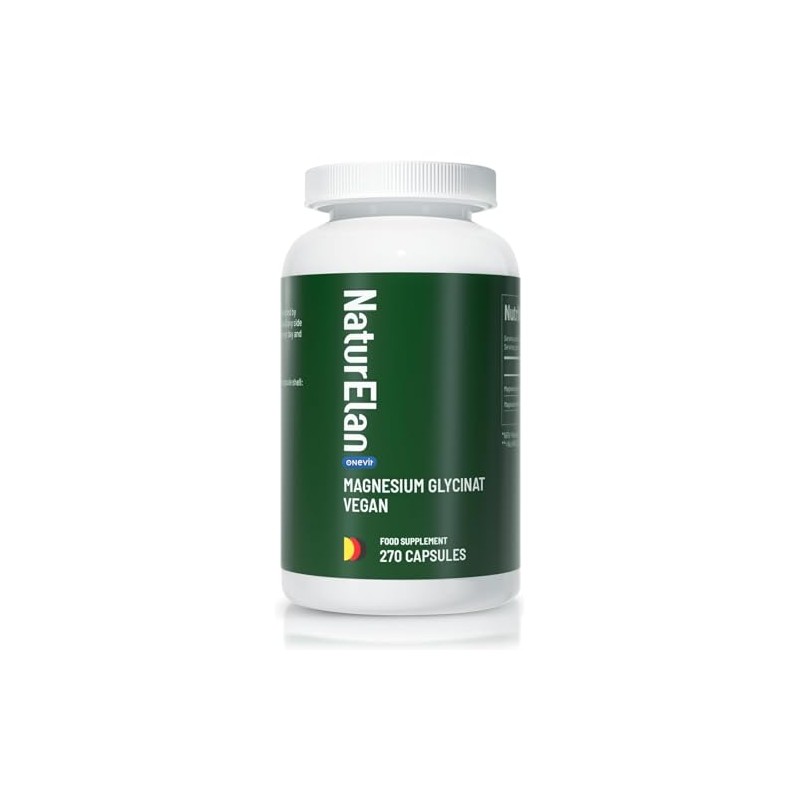 Magnesium Glycinate High Dose Capsules - 270 Vegan Capsules