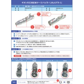 Giboshi Terminal Set (20 pieces each) Applicable Wire: 0.02 - 0.08 inch (0.50 - 2.00 mm) 2 [Hero Electric]