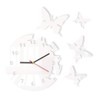 Round and modern butterfly wall clock with no tick sound