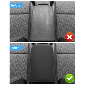 LANGBEAN Armrest Cover for VW Tigua-n 3 2024 2025 2026, Centre Console Armrest Protector in PU Leather with Thickened Sponge, Tigua-n 3 Accessories for Raising the Armrest, Black