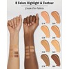 Cream Contour Palette Makeup, Long Lasting Full Coverage Concealer for
