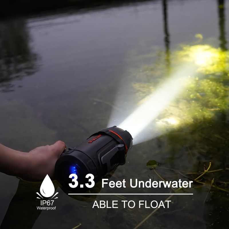 GOODSMANN Spotlight up to 2000 Lumen Marine Spotlight Waterproof Rechargeable