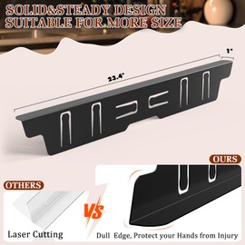 Stainless Steel Stove & Counter Top Gap Covers - Oven Gap Filler Kit 23.4" - Heat Resistant Slide-in Range Trim Guard for Seamless Kitchen Accessories Easy Clean