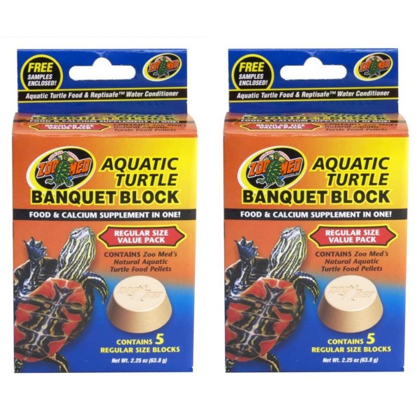 Generic Zoo Med 2 Pack of Aquatic Turtle Banquet Block