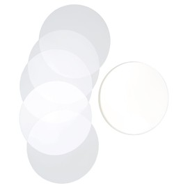 100pcs Badge Wrap Round Clear Badge Protector Film PVC Clear Film Badge Buttons for DIY Button Making (25mm)