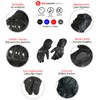 Texpeed Motorcycle Mens Leather Riding Gloves Motorbike Moped Biker Air