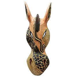 Giraffe Zebra Face Mask Wall Hanging Décor Hand Painted Patterns African Safari Style Decorative Accent Contemporary Variation An Awesome Gifting Idea 20 Inch and 12 Inch (12 Inch, Zebra ORN)