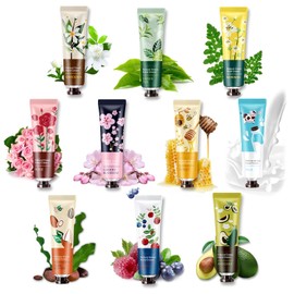 Pack De 10 Cremas De Manos Para Manos Agrietadas, Loción De Manos Con Fragancia Botánica Natural, Mini Crema De Manos Para Manos Secas Durante El Trabajo, Set De Crema De Manos Hidratante De T
