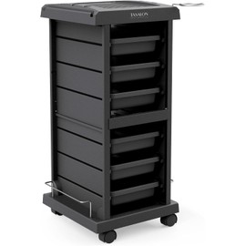TASALON - Carrito de salón - Carrito rodante para almacenamiento adicional - Carrito multiusos de 6 bandejas - Bandeja de tatuaje