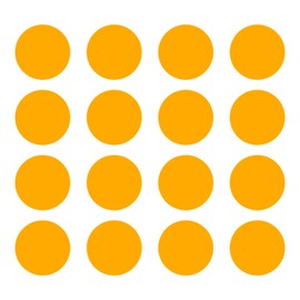 LiteMark Golden Yellow 5 Inch Large Dot Decal Stickers - Durable Waterproof Vinyl, Gloss Finish - Ideal for Floors, Ceilings, Walls, Schools Offices & Industrial Facilities (Pack of 16 Dots)