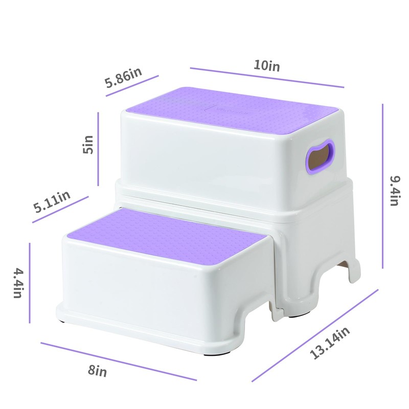 Victostar Toddler Step Stool,2 Kids Step Stool for Bathroom Sink,Baby