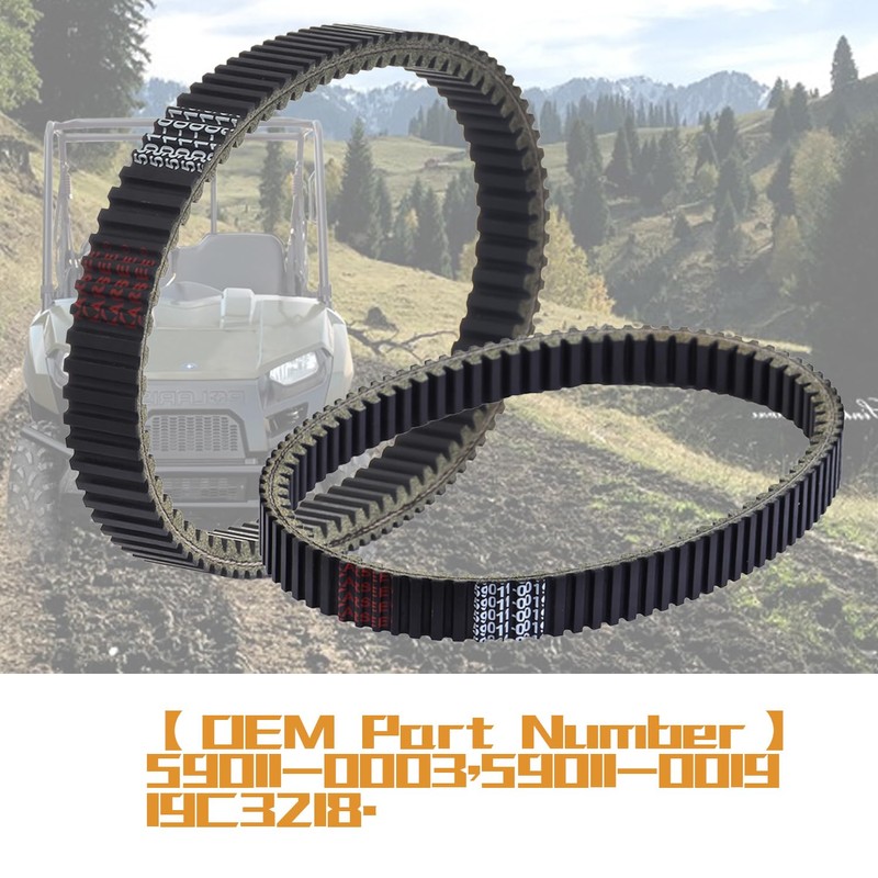 KARSEE 59011-0003 59011-0019 Drive Belt Replacement for Kawasaki Brute Force
