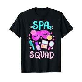 Spa Birthday Party Girls Squad Crew Women Kids Toddlers T-Shirt