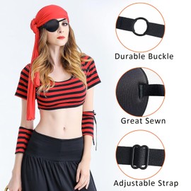 2 Pcs 3D Eye Covers for All Ages, Adjustable Black Therapy Patch for Lazy Eye and Vision Correction (Round)