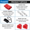 Eoppen 4Pcs 175Amp Battery Quick Connect/Disconnect, 2-4 Gauge Wire Harness