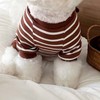 Dog Pajamas Striped Soft Warm Comfortable Fashionable 4 Legs Pet