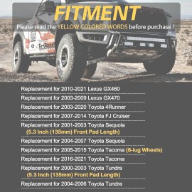 Weize Front Brake Pads Carbon Fiber Ceramic Toyota - Lexis  others FP7877 - D976 WEIZE