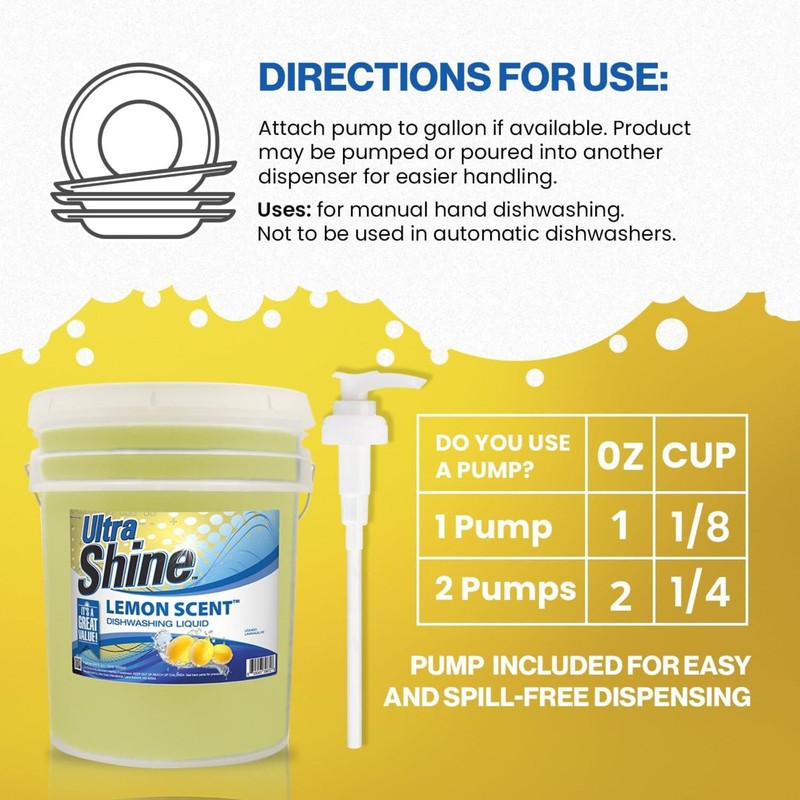Ultra Shine ™ 5 Gallon 2X Platinum ™ Dish Cleaning