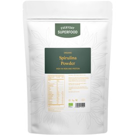 Organic Spirulina Powder 1kg Premium Green Spirulina Powder for Smoothies UK Certified Organic, Vegan & Kosher