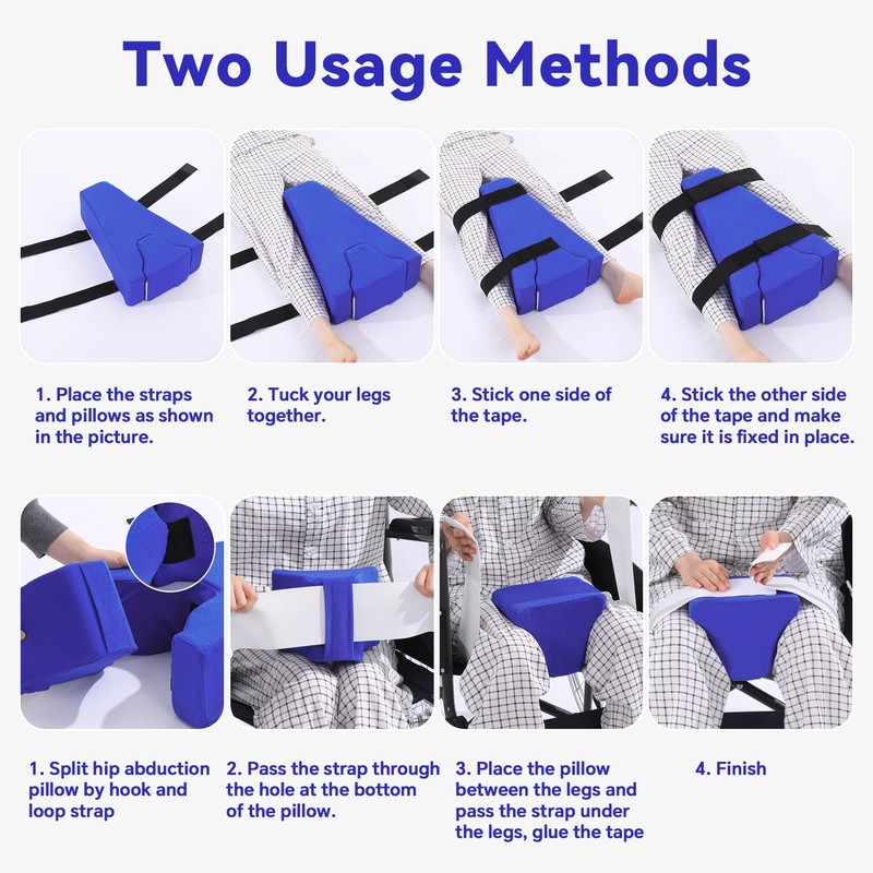 HOMBYS 2-in-1 Hip Abduction Pillow After Surgery, Separable Abduction Wedge