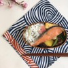 Musumi Furoshiki Isa Pattern Double-Sided Tie Eye Orange 18.9 inches