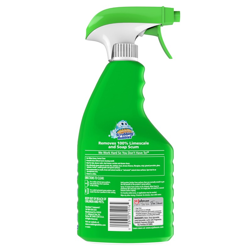 Scrubbing Bubbles Mega Bathroom and Shower Cleaner Spray, Foaming Action