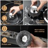 Heavy Duty Stainless Steel Scrubber Set - Long & Short