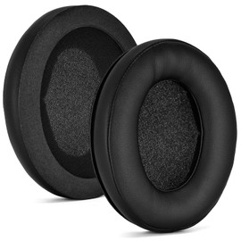XBERSTAR Schwamm-Ohrpolster Ersatz für Kingston HyperX Cloud Revolver S Gaming Headset Atmungsaktive Headset Abdeckungen (Leder)