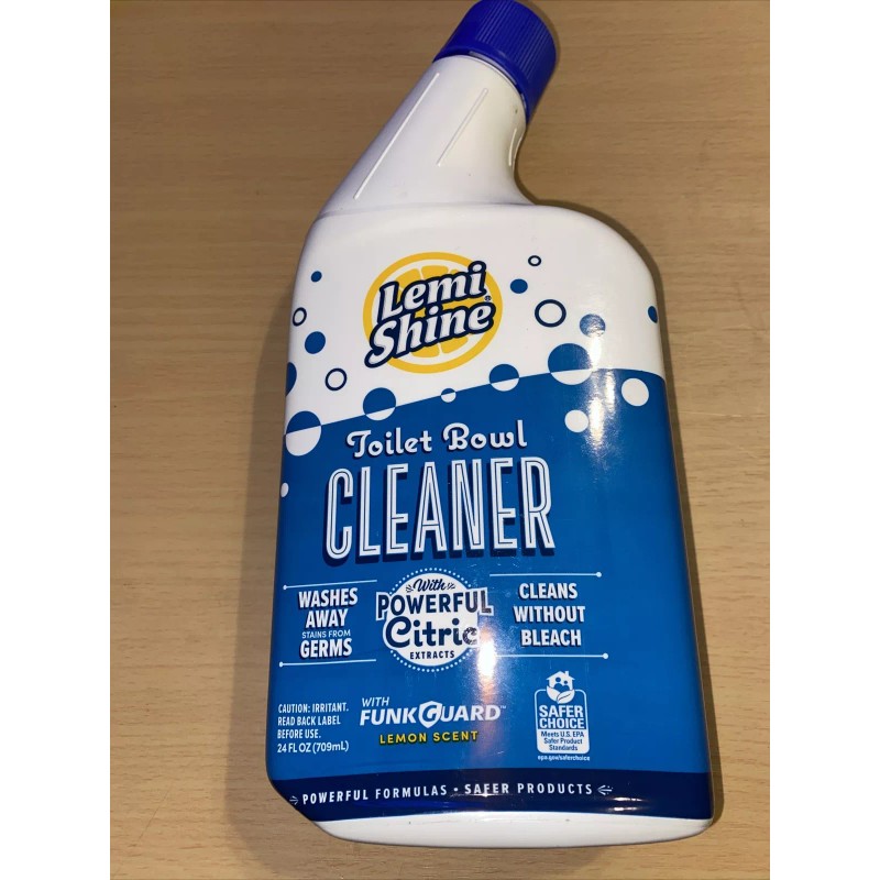 Lemi Shine Toilet Bowl Cleaner, Bleach-Free, Removes Tough Stains and