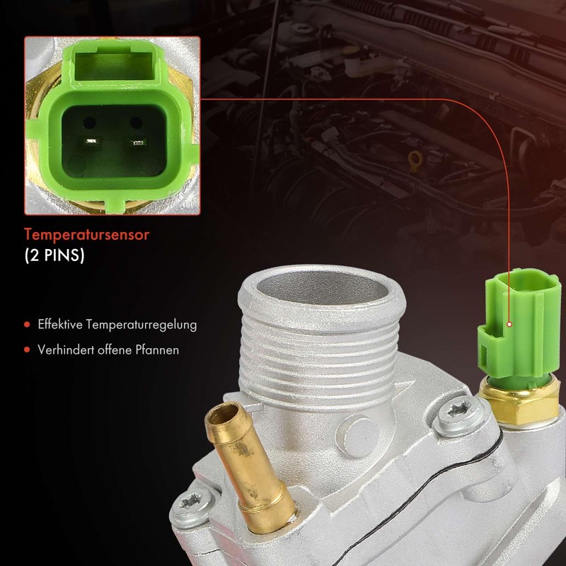 Frankberg Thermostat Coolant 2-Pin Compatible with C30 533 S40 II