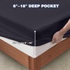 QUWOU King Mattress Protector, Waterproof Mattress Cover with 18" Deep