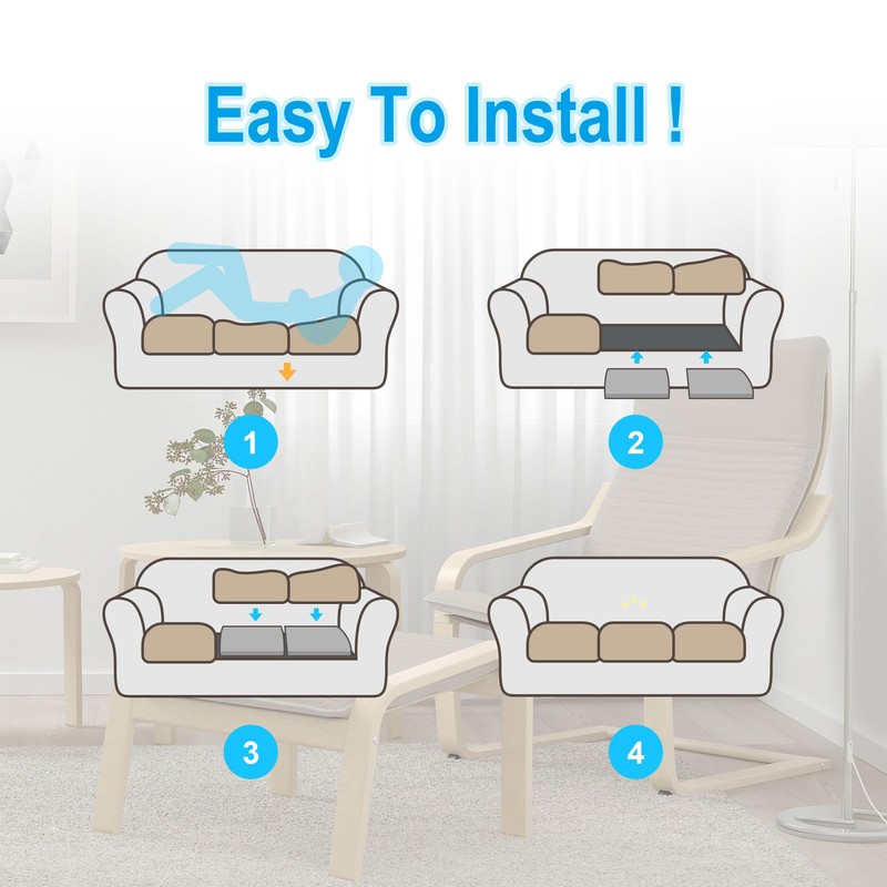 moonoom 20" x 20" Foam Cushion Couch Cushion Support -