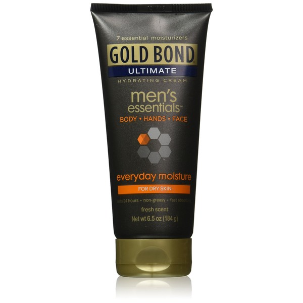 Gold Bond Ultimate Men's Essentials Everyday Formula Hydrating Cream, 6.5 Ounces (1 Pack)