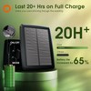 addlon 25FT Solar Powered Outdoor String Lights Waterproof with Remote,