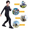 Nesseo Kids Compression Wear, Sports Inner Shirt, Tights, Top and