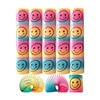 SHATCHI 12 Mini Rainbow Smiley Face Springs Slinky Pinata Party