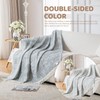 ACUSHLA Cotton Blanket,Cuddly Blanket, Microfiber, Soft, Cozy, Fluffy and Breathable