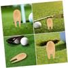 SUPVOX Golf Divot Tool 8-Piece Bamboo Fork Set Ball Marker