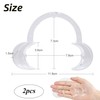 Dental Mouth Opener 2-Pack - C-Shaped Cheek Retractor for Teeth