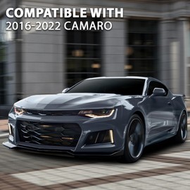 G-PLUS Front Bumper Lip Splitter 1LE Style Compatible with Chevy Camaro LT/LS/RS/SS Models 2016-2023 (Will Not Fit ZL1 Bumper Models)