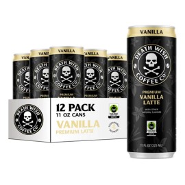 Café Frío Vainilla Latte 12 Latas 8g Proteína Comercio Justo