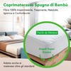 Double Bed Mattress Protector 63x75 Inch Waterproof Natural Bamboo Terry