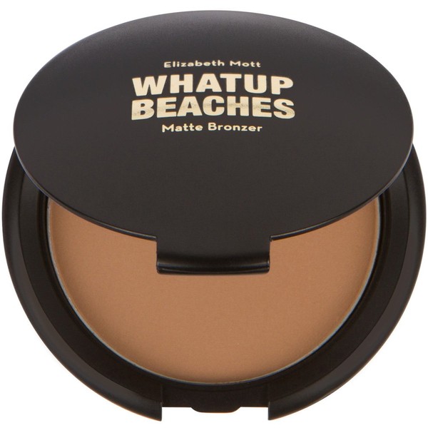 Elizabeth Mott Whatup Beaches Bronzer Face Powder Contour Kit - Vegan and Cruelty Free Facial Bronzing Powder for Contouring and Sun Kissed Makeup Coverage - Matte (10g)
