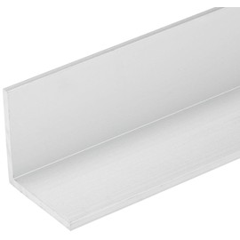 72"L x 1"W x 1/8"T Clear Anodized Aluminum Angle 6063 Alloy T-6 Temper