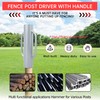 37 LB Fence Post Driver with Handle,Manual T Post Driver