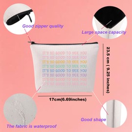 KUIYAI Teacher Appreciation Cosmetic Bag It’s So Good To See You Cosmetic Bag (GoodToSeeYouMup)
