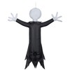 Gemmy Airblown Inflatable Hanging Jack Skellington, black