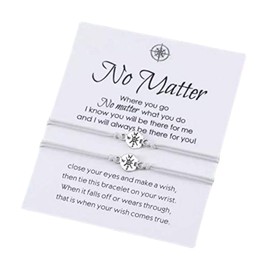 No Matter Compass Wish Bracelets Set for 2 (Grey) Miss Fit Boutique