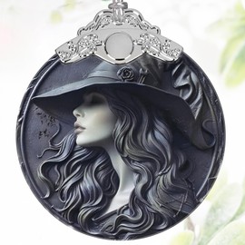 3" Stained Glass Ornaments for Christmas Tree, Christmas Ornament, Christmas Decoration, Christmas Ornaments Clearance, Heirloom Keepsake, Gift Exchange, Gift Idea, Bauble Present - Gothic Witch