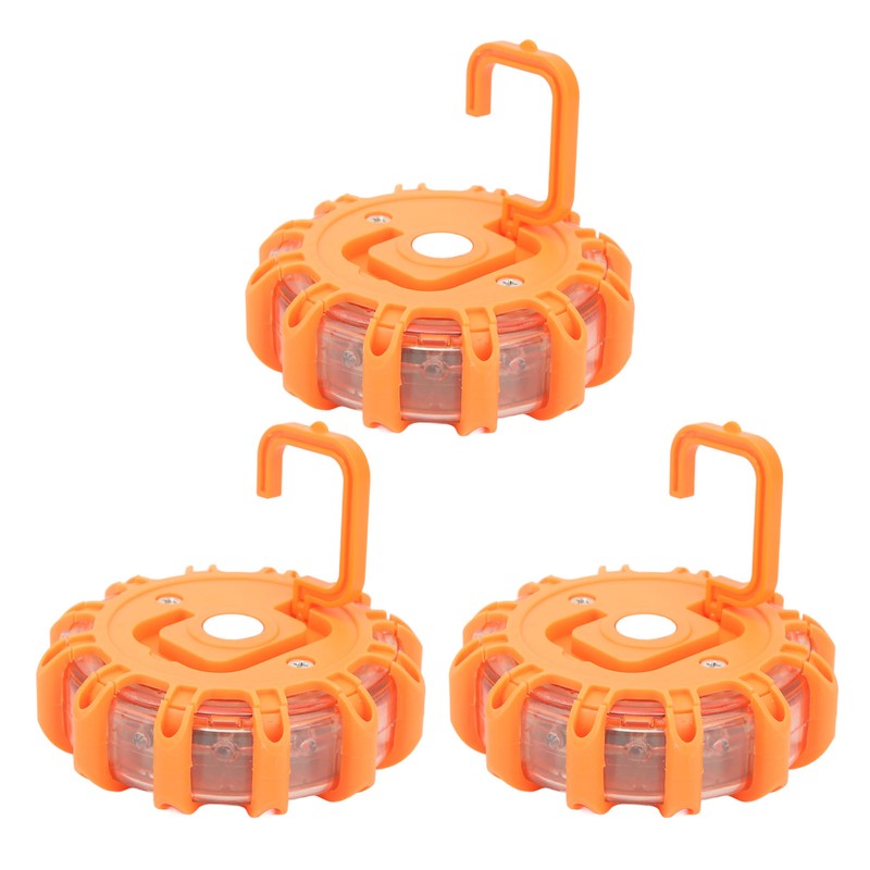 3pcs LED Road Flares Light 9 Modes Waterproof Shock Resistant